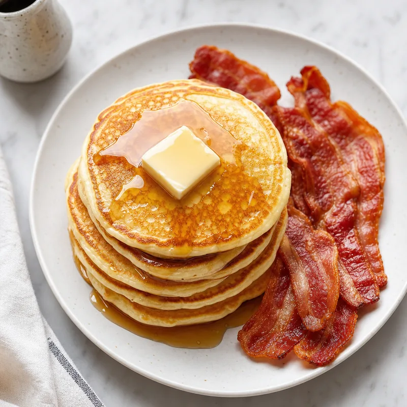 Buttermilk Pancakes with Bacon