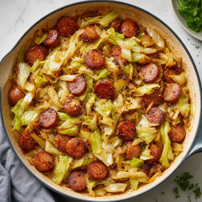 Cabbage and Sausage Skillet