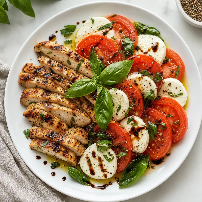 Caprese Salad with Grilled Chicken
