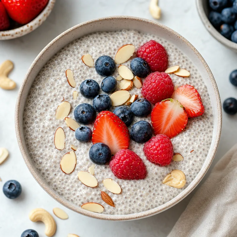 Cashew Cream Chia Pudding