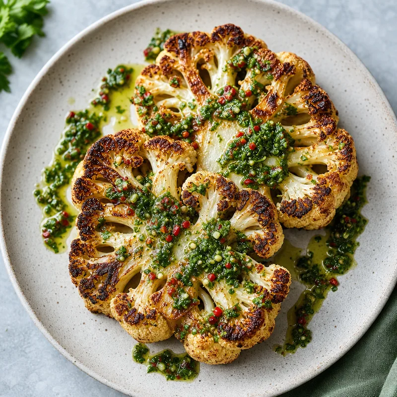 Cauliflower Steak with Chimichurri