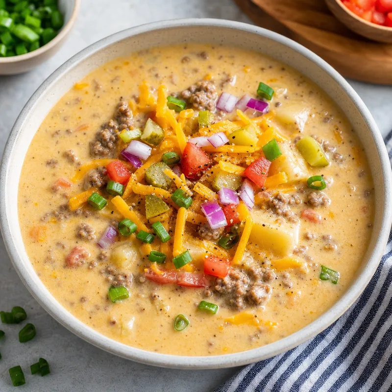 Cheeseburger Soup