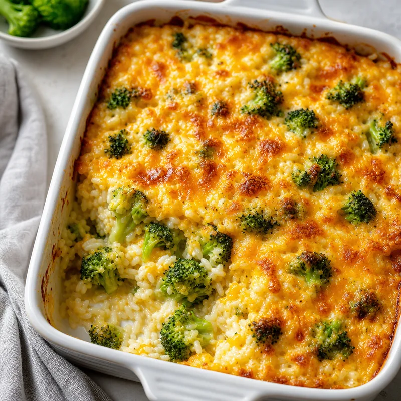Cheesy Broccoli Rice Casserole