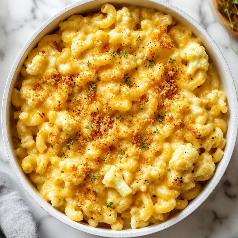 Cheesy Cauliflower Mac & Cheese