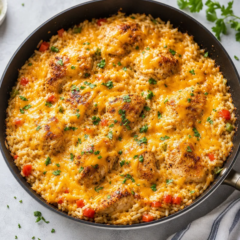 Cheesy Chicken and Rice