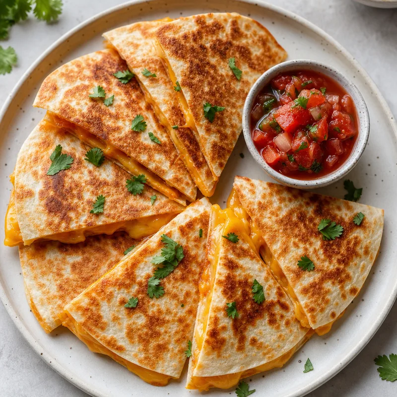 Cheesy Quesadilla Wedges