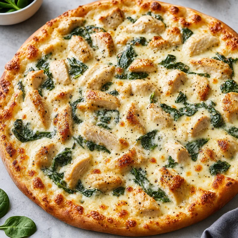 Chicken Alfredo Pizza