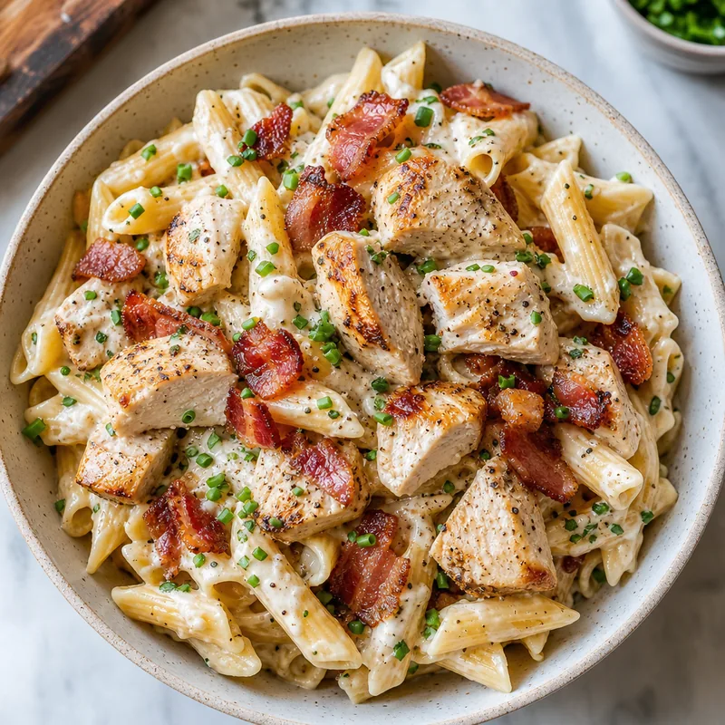 Chicken Bacon Ranch Pasta