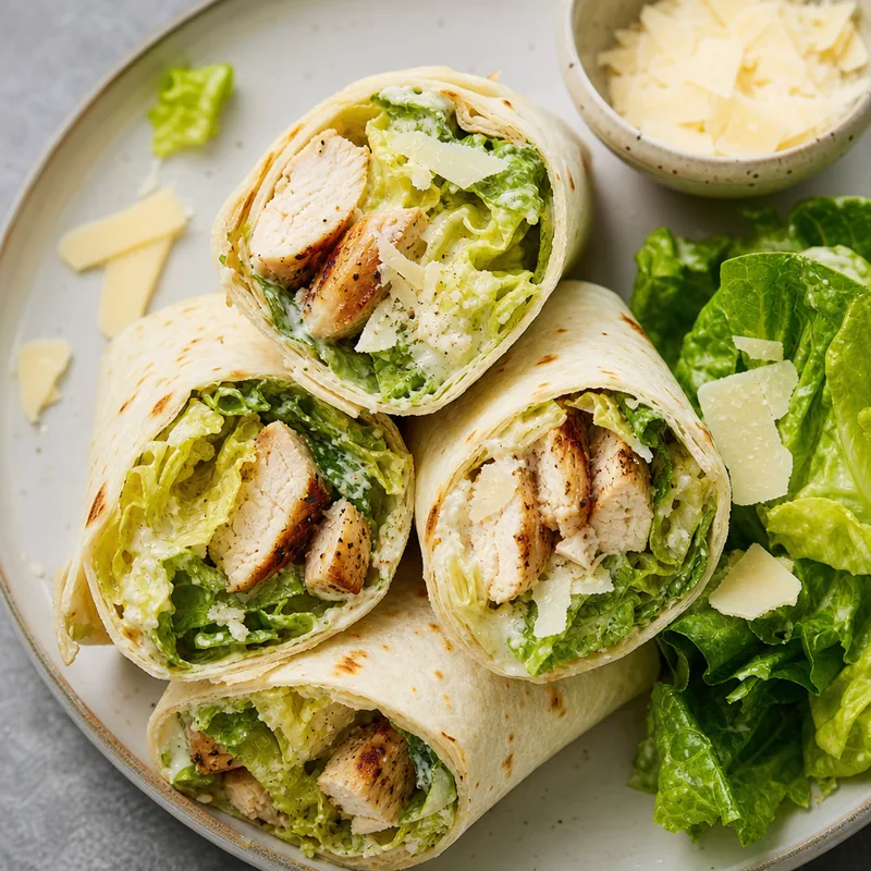 Chicken Caesar Wraps