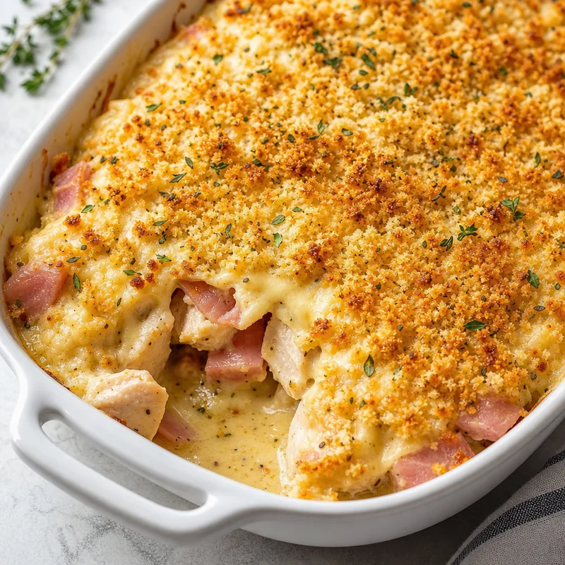 Chicken Cordon Bleu Casserole