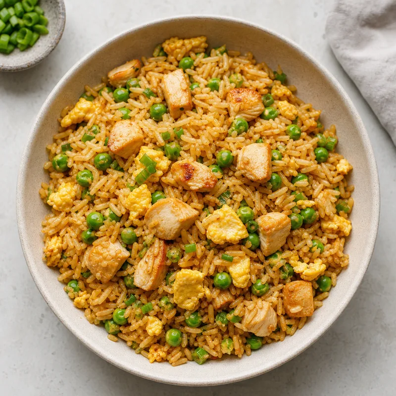 Chicken Fried Rice with Peas
