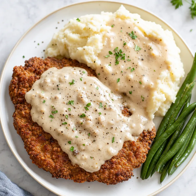 Chicken Fried Steak with Mashed Potatoes
