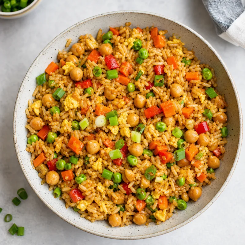 Chickpea Fried Rice with Veggies