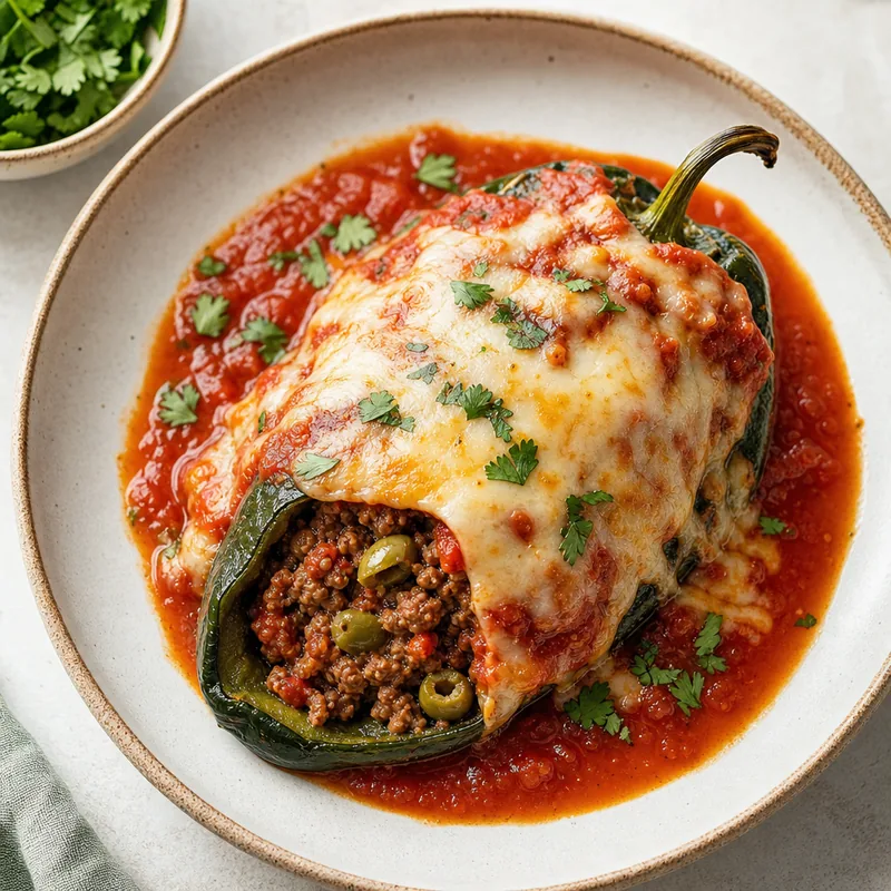 Chiles Rellenos de Picadillo