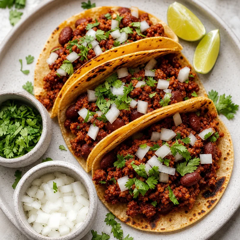 Chorizo Bean Tacos