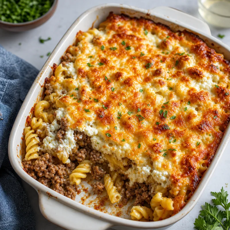 Cottage Cheese Beef Casserole