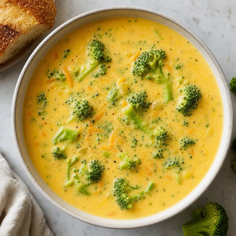 Creamy Broccoli Cheddar Soup