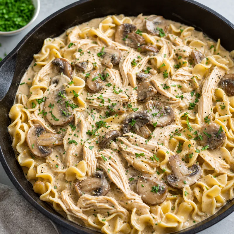 Creamy Chicken & Mushroom Skillet