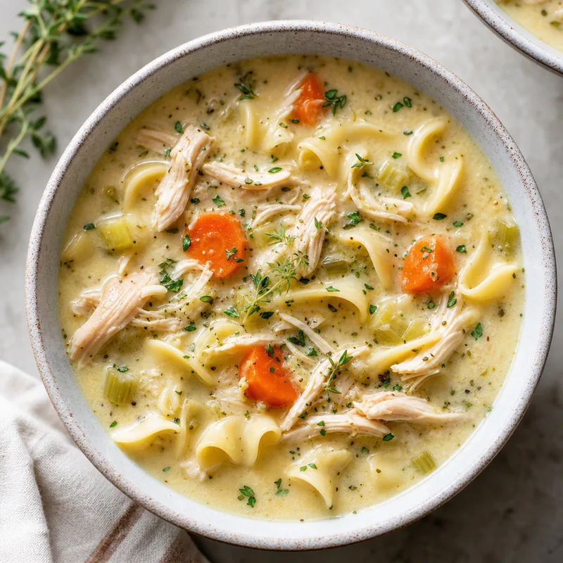 Creamy Chicken Noodle Soup