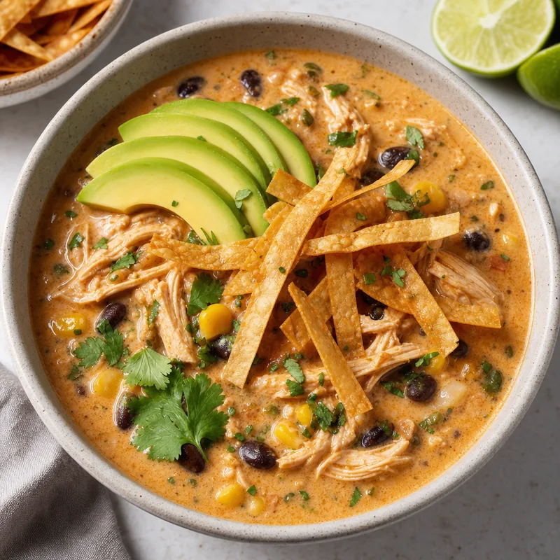 Creamy Chicken Tortilla Soup
