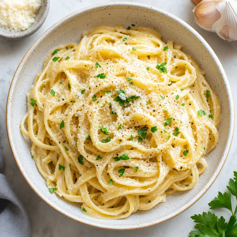 Creamy Garlic Parmesan Pasta