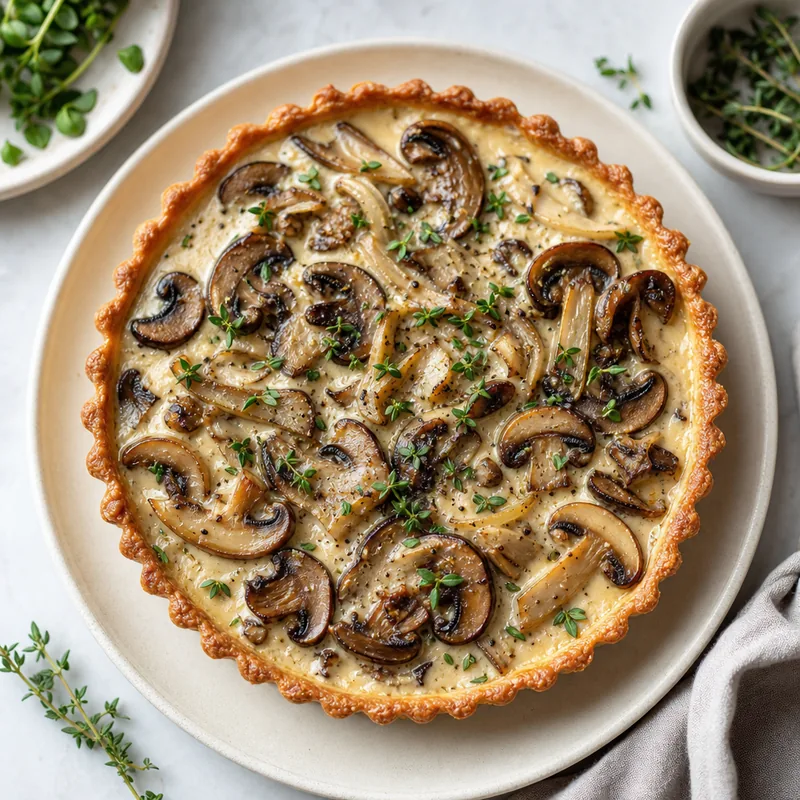 Creamy Mushroom Tart