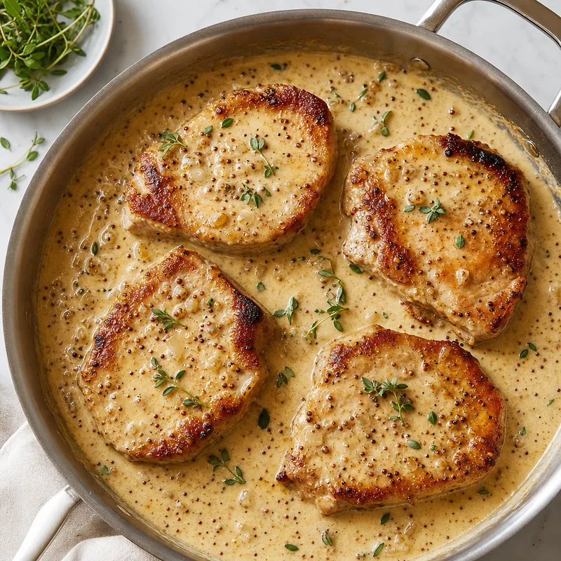 Creamy Mustard Pork Chops
