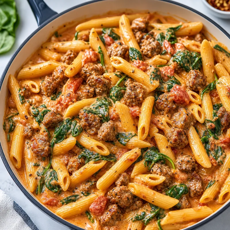 Creamy Sausage Penne