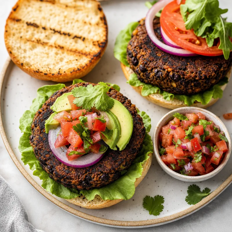 Crispy Black Bean Burgers