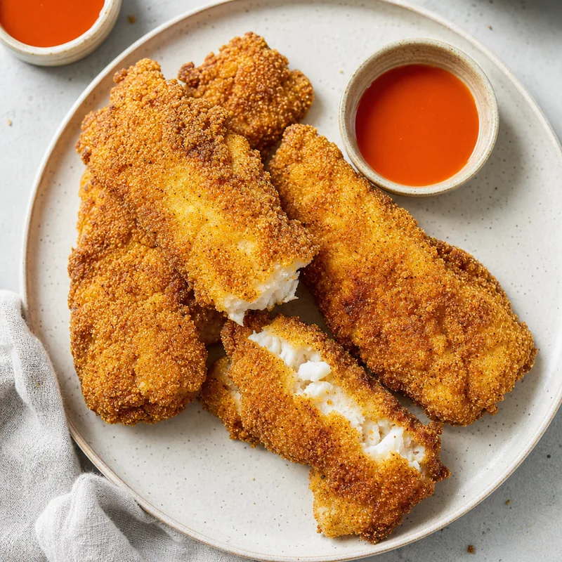 Crispy Cornmeal Fried Fish