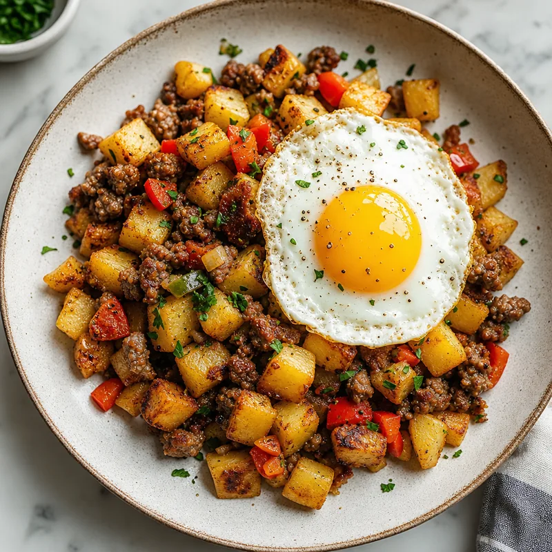 Crispy Potato and Sausage Hash
