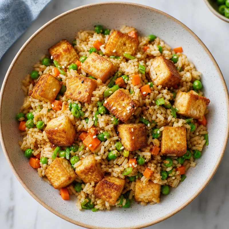 Crispy Tofu Fried Rice