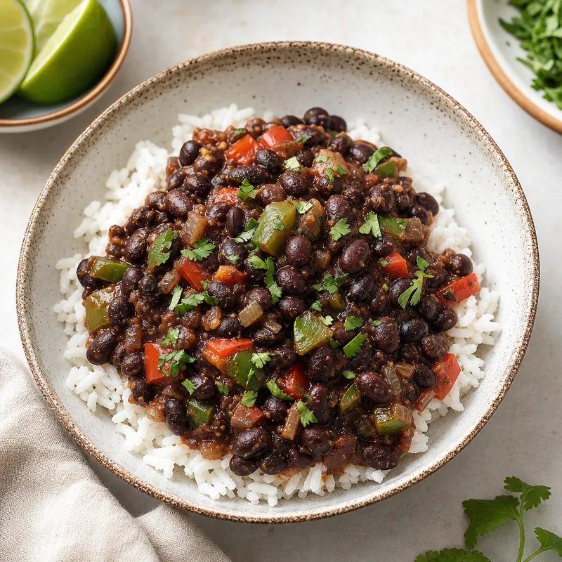 Cuban Black Beans and Rice