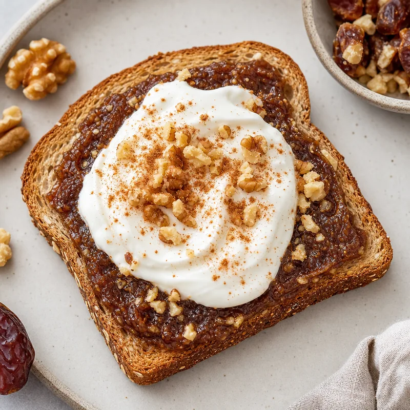 Date Walnut Spread Toast