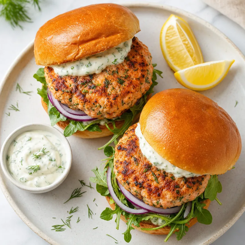 Easy Salmon Burgers