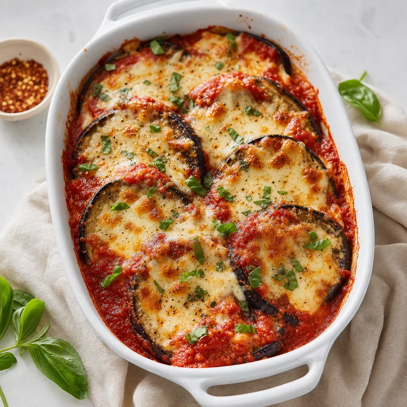 Eggplant Parmesan with Marinara