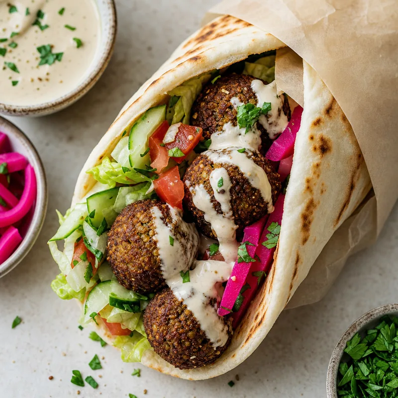 Falafel Wrap with Tahini