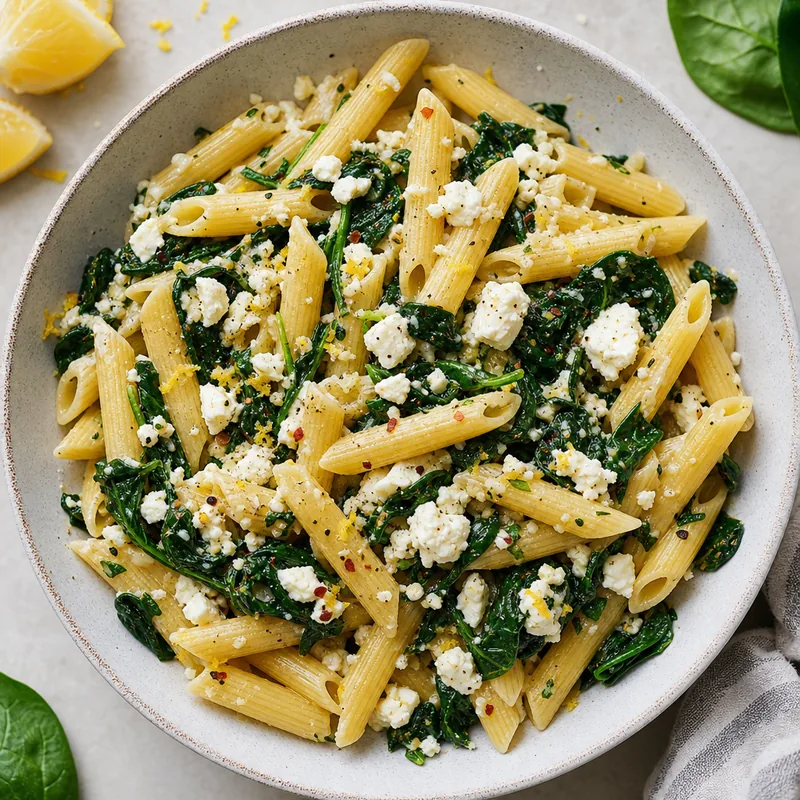 Feta Spinach Pasta