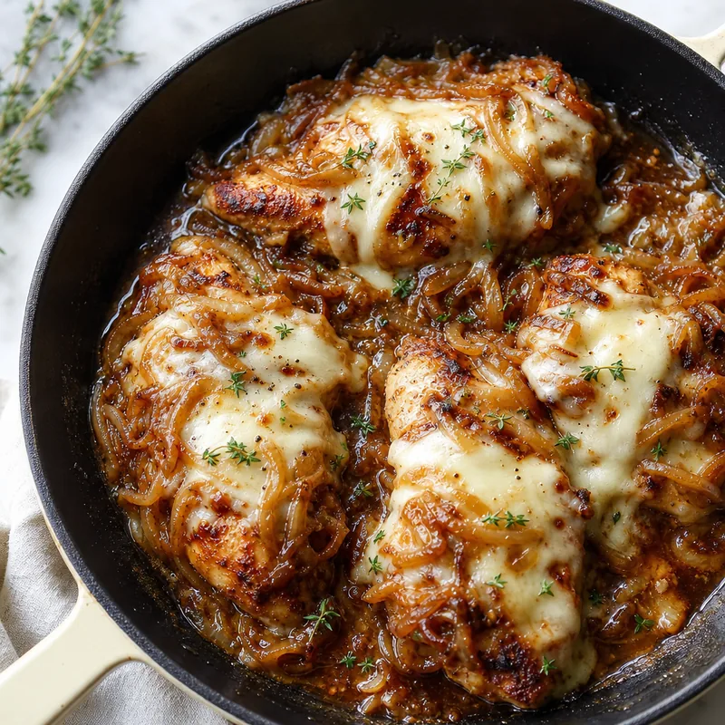 French Onion Chicken Skillet