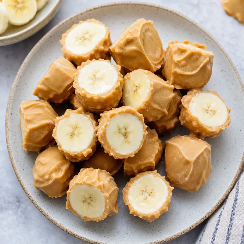 Frozen Peanut Butter Banana Cups