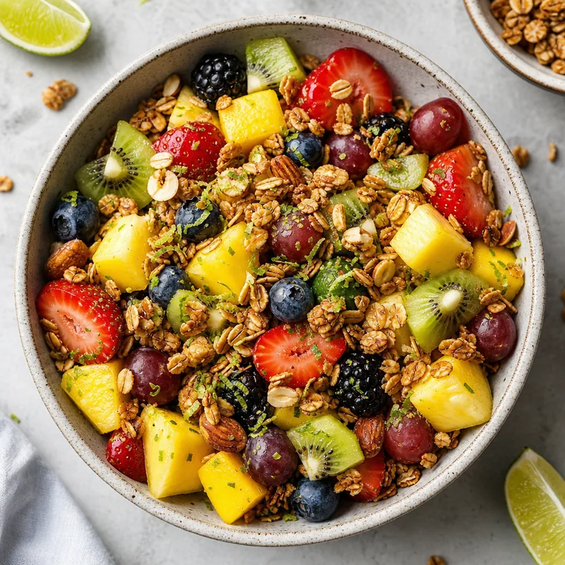 Fruit Salad with Granola