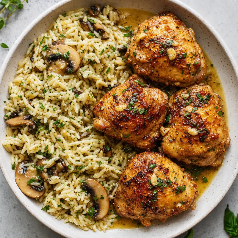 Garlic Butter Chicken Rice
