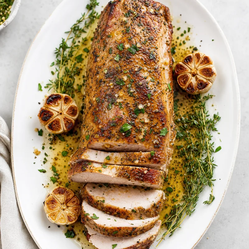 Garlic Butter Pork Tenderloin