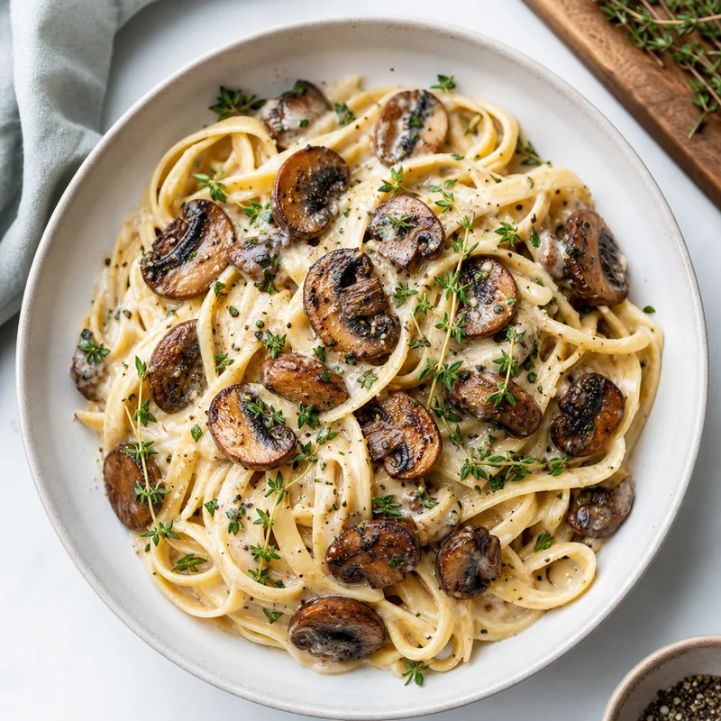 Garlic Mushroom Pasta