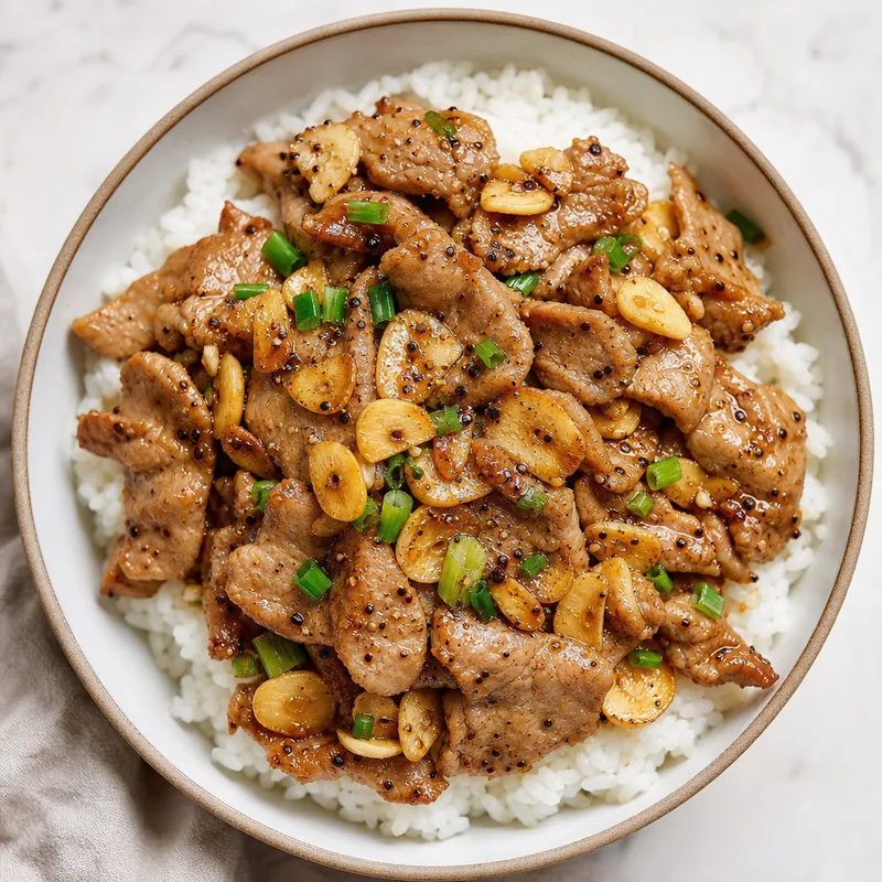 Garlic Pork Stir-Fry