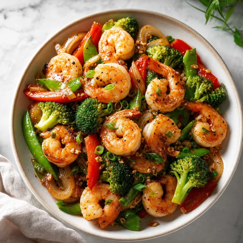 Garlic Shrimp Stir Fry