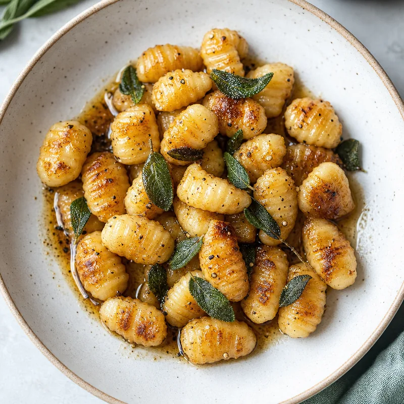 Gnocchi with Brown Butter & Sage