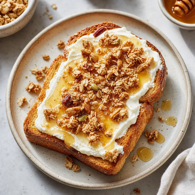 Granola Honey Cream Toast