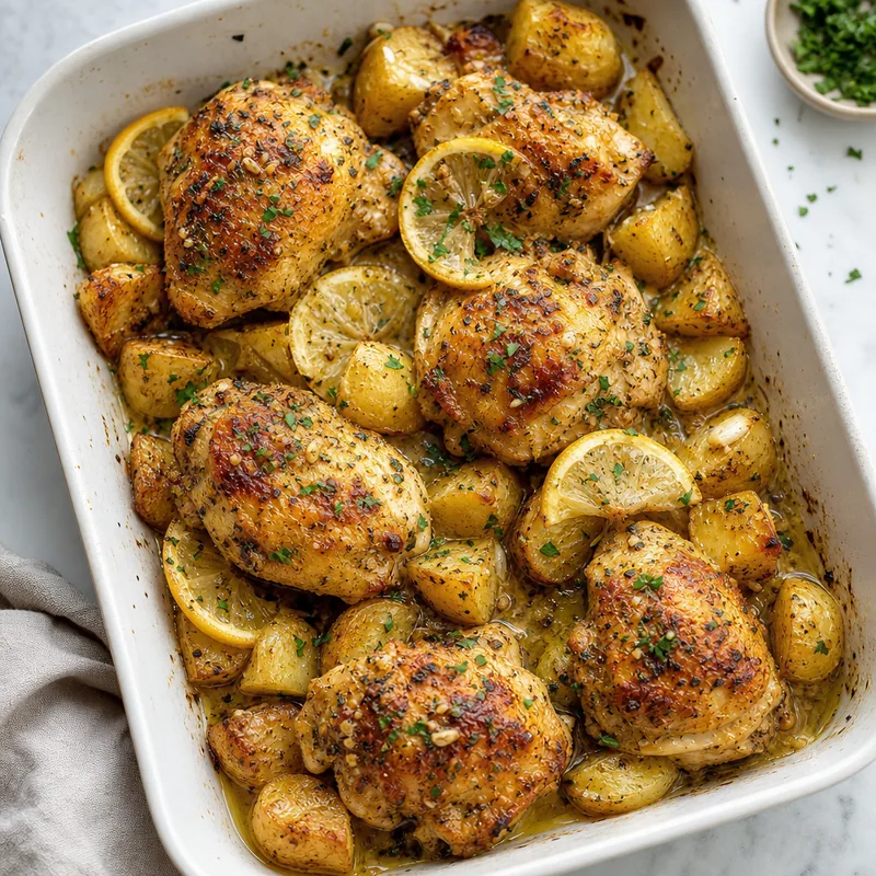 Greek Lemon Chicken and Potatoes