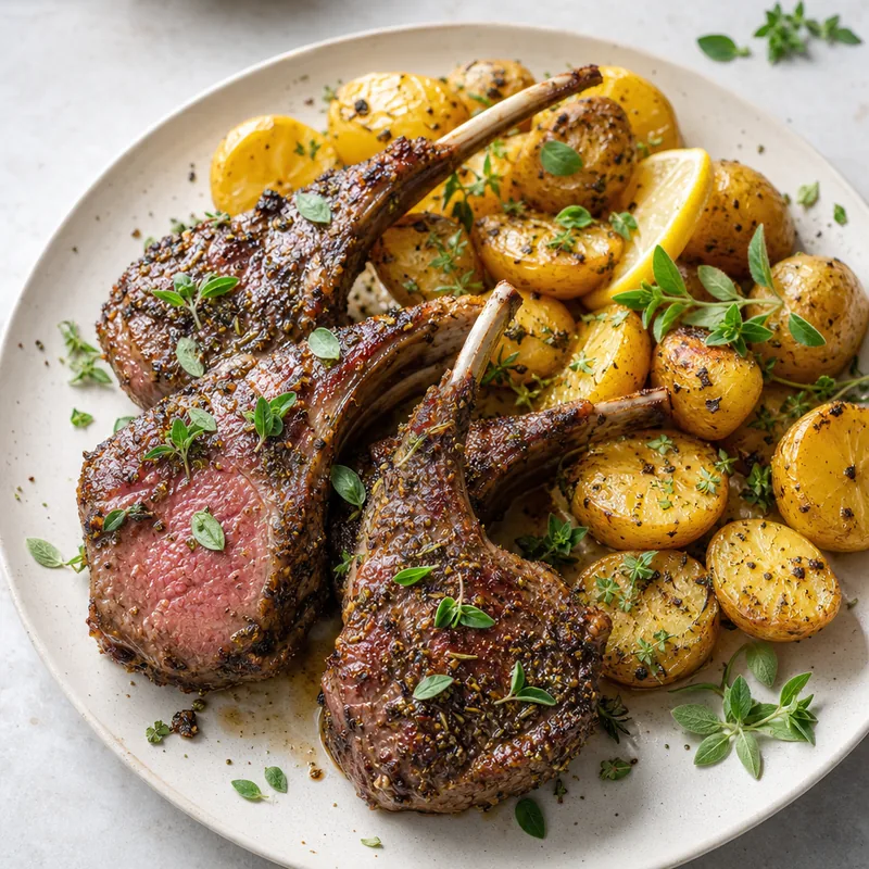 Greek Style Lamb Chops